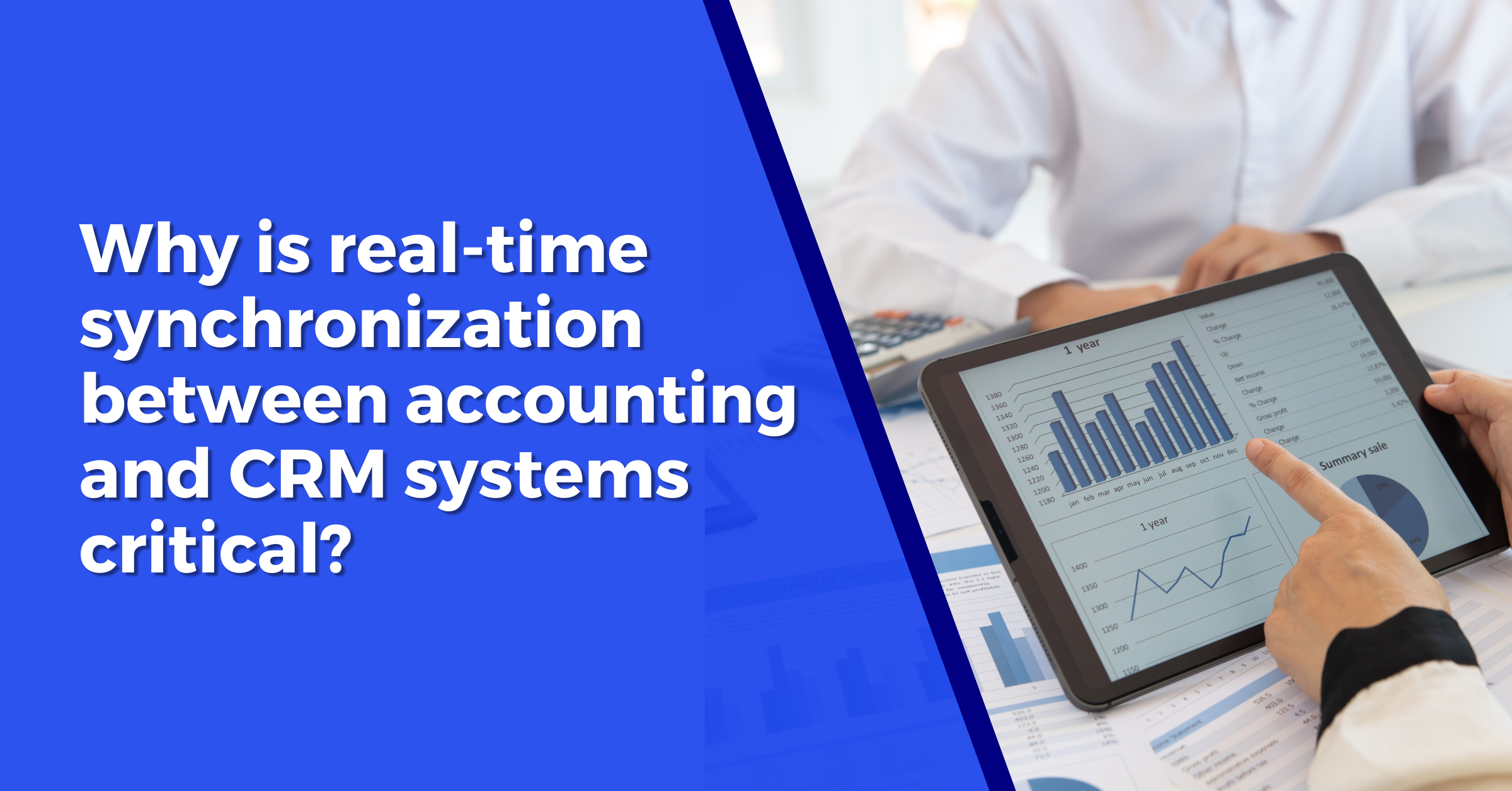 Why is real-time synchronization between accounting and CRM systems critical?